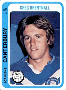 1979 Scanlens NSWRL Rugby League Card Canterbury Bulldogs - 139 GREG BRENTNALL - Picture 1 of 2