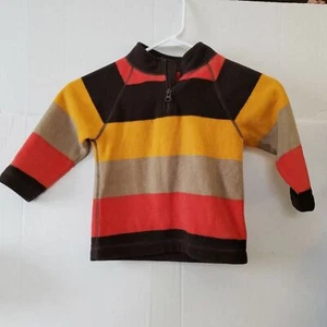 Baby Gap Kids Brown Orange Tan Yellow Stripe Shirt Sweater Boys 3 years EUC - Picture 1 of 2