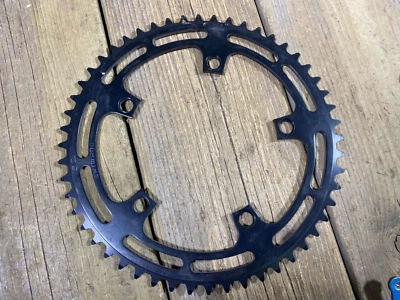 SHIMANO Negro CADENA 52T BICICLETA DE CARRETERA ALEACIÓN 5 Brazos 130 BCD JAPÓN NOS Foto 1 de 3