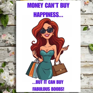 Tarjeta de cumpleaños grosera divertida hilarante para mamá tetas tía hermana para su pelirroja - Imagen 1 de 5