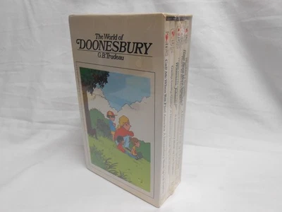 The World of Doonesbury Lot of 5 by Garry Trudeau Paperback 1970's Comic Humor - Image 1 of 4
