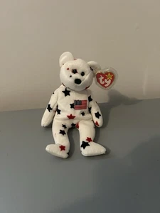 Ty Beanie Baby Glory der Bär Geburtsdatum 4. Juli 1997 neu mit Etikett kostenloser Versand - Bild 1 von 1
