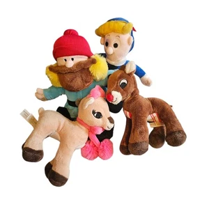 Rudolph Rentier mit roter Nase Clarice Hermey Yukon Cornelius Dan Dee Plüsch Menge 4 - Bild 1 von 2