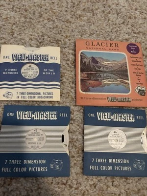 Vintage Glacier Park View Master Slides Old Rare Viewmaster Very Nice Condition - Image 1 of 3
