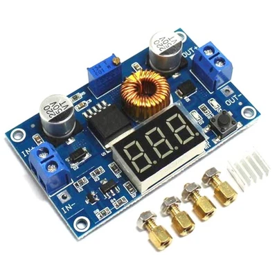 Buck Step-down LM2596 Power Converter Module DC 4-38V to 1.25-36V LED Voltmeter - Image 1 of 4
