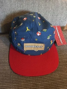 Cappello Mario Kart CultureFly Nintendo Videogioco Power Ups 5 Pannelli Regolabile Nuovo con etichette  - Foto 1 di 3