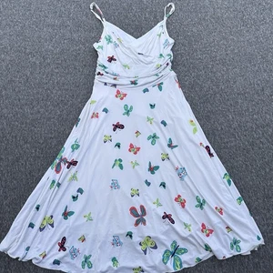 To The Max Y2K Sommerkleid Spaghettiträger Fit Flare Schmetterlinge AOP Small - Bild 1 von 12