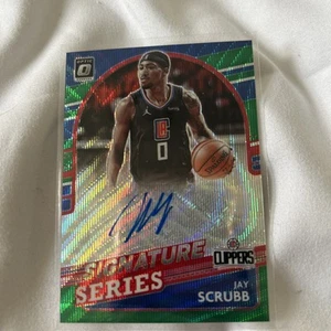 2021-22 Panini Donruss Green Blue Optic Signature Series AUTO #SS-JSC Jay Scrubb - Bild 1 von 2