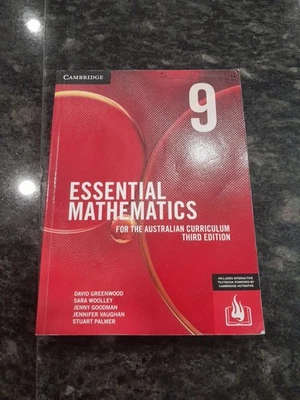 Essential Mathematics 9 by David Greenwood Paperback 3rd Edition Cambridge 2019 - image 1 of 4