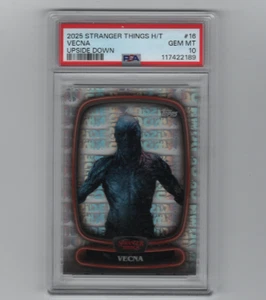 STRANGER THINGS TOPPS HIGH-TEK VECNA "UPSIDE DOWN" BASE CARD   PSA GEM MINT 10!! - Picture 1 of 2