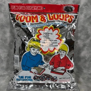 Kit de artesanía vintage de telar y bucles - Juego completo de tejido de bache - Lana novedad - Imagen 1 de 4