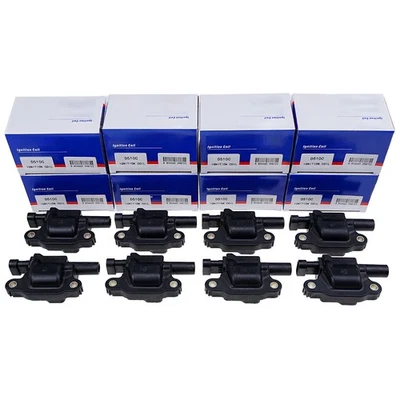8PCS OEM Ignition Coil D510C For Chevrolet GMC V8 12713668 UF413 12570616 - Image 1 of 4