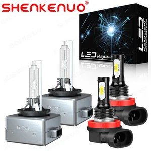 For 2008-2012 Buick Enclave Front HID Headlight Hi/Low Beam LED Fog Light Bulbs - Bild 1 von 20
