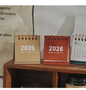 2026 Mini Schreibtischkalender Einfach Kreativ Spulenplaner Schreibtisch Büro Dekoration - Bild 1 von 30