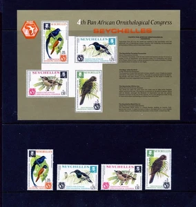 Seychellen MH 357-60 MH, 360a MNH Vögel SE011 - Bild 1 von 1