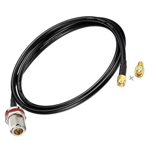 Câble rallonge antenne RPSMA femelle N 1 mètre pour adaptateurs SyncroBit et WiFi - Photo 1/9