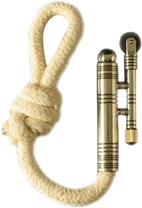 No Fuel Vintage Style Trench Lighter, Metal Construction, Rope Wick Design USA - Picture 1 of 11