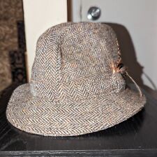 Vintage Donegal Weavers Men's Wool Tweed Made in Ireland Hat 6 3/4 Fedora 