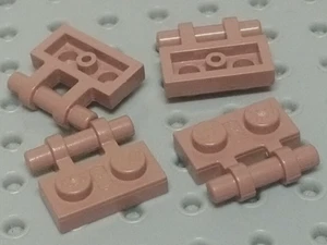 Lego Platte mit Griff (Noppen-ausgerichtete Brücken) 1x2 [2540] sandrot x4 - Bild 1 von 6