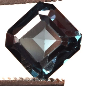 10.60 Cts. Natural London Blue Topaz Emerald Shape Certified Gemstone - Picture 1 of 4