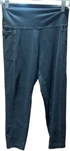 DSG Black Leggings Girls Large (14) Cropped Active Base Layer Gym Train Run - Picture 1 of 2