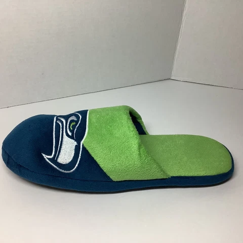 Seattle Seahawks NFL XL Mens/Womens Split Color Big Logo Slippers Cover