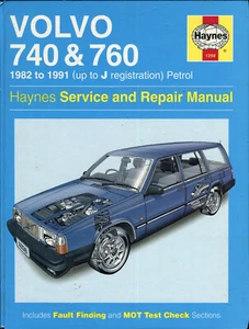 Volvo 740 760 1982-1991 motores de gasolina Haynes manual de taller - Imagen 1 de 1