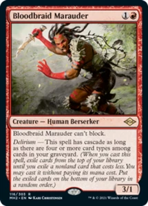 [4x] Bloodbraid Marauder Near Mint, English Modern Horizons 2 MTG Magic - Picture 1 of 1