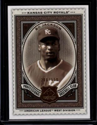 2009 SP Legendary Cuts #132 Bo Jackson Kansas City Royals Baseball Card 206/550 - Image 1 of 2