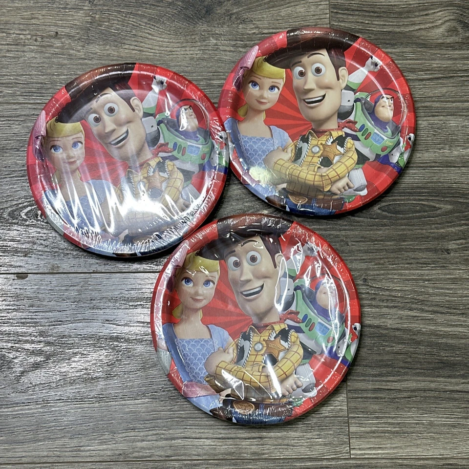 Toy Story 4 Disney Pixar Película Niños Fiesta de Cumpleaños 9" Platos de Papel Lote de 3 Foto 1 de 4