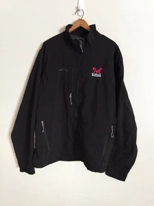 Eddie Bauer Jacket Mens XXL Black Full Zip Pockets Nylon Windbreaker Rain 2XL - Picture 1 of 17