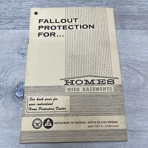 Protección contra caídas 2B para...Sótanos domésticos folleto edición del gobierno 1967 guerra nuclear - Imagen 1 de 9