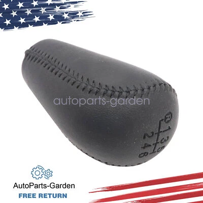 Fits For Toyota Tacoma 2005-2015 NEW 6 speed Leather Gear Shift Knob Black - Imagem 1 de 4