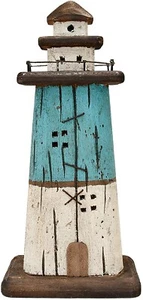 Wooden Lighthouse Decor,Handcrafted Lighthouse Nautical Themed Home Decoration - Picture 1 of 6