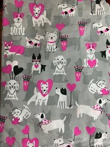 SCRUB TOP SIZES: XS, S, M, L, XL, 2XL PARTY PUPPIES NWT NURSE MEDICAL DOG VET  - Picture 1 of 13