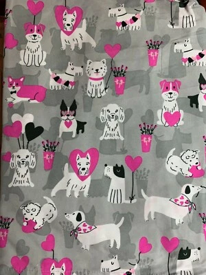 SCRUB TOP SIZES: XS, S, M, L, XL, 2XL PARTY PUPPIES NWT NURSE MEDICAL DOG VET  - Image 1 of 4