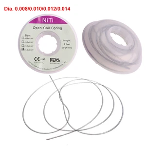 Dental Orthodontic Niti Open Coil Spring Spool .008/010/012/014 Inch 914mm - Picture 1 of 18