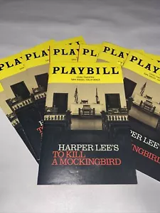 Juego de 8 Harper Lee To Kill A Mockingbird Playbill San Diego 2022 sin usar - Imagen 1 de 7