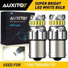 2X Auxito 1156 Led Reverse Light Ba15s Backup Bulb 6500K White Parking Lamp Exf