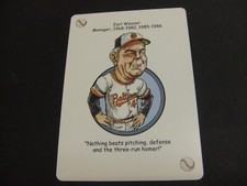 2007 Hero Decks Baltimore Orioles Playing Card -Earl Weaver-