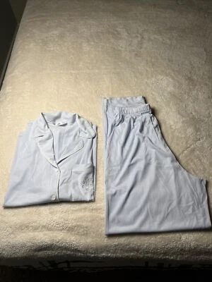 Conjunto de pijama mediano Fundamentals Brand By Sears vintage de nailon púrpura para mujer Foto 1 de 4