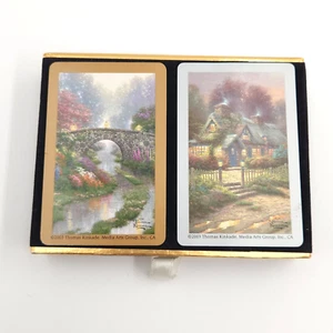 Carte da gioco Congresso Thomas Kinkade set doppio mazzo scenario scenico Spagna 2003 - Foto 1 di 8