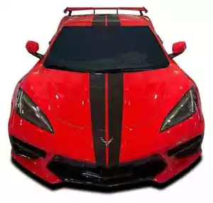 2020-2024 Chevy Corvette C8 Racing Stripes RALLY Bumper Vinyl Graphics Decals - Picture 1 of 5