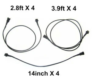 Kit de cable de extensión de 3 tamaños para motocicleta debajo de tira de luz LED de neón brillante  - Imagen 1 de 7