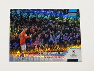 2021-22 Stadium Club Chrome Champions League Blue Prism #7 Cristiano Ronaldo 