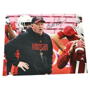 Bobby Petrino Autograph 11x14 Photo! 2x Louisville Cardinal Football Coach! - Picture 1 of 3