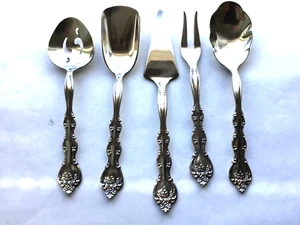 International Silverplate Interlude 5 Pc. Hostess Set Cheese Sugar Pea Pickle - Picture 1 of 5