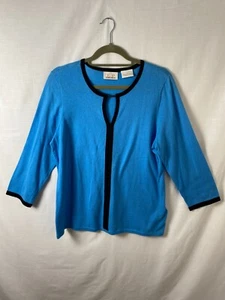 Suéter de Golf EP Pro Azul Negro Talla Grande Mezcla de Algodón Lana Ligero Suave - Imagen 1 de 9