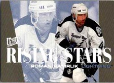 1995-96 Ultra Rising Stars Gold Medallion Roman Hamrlik Tampa Bay Lightning #3