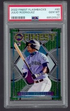 2022 Topps Finest Flashbacks Julio Rodriguez Rookie RC Card PSA 10 GEM MINT